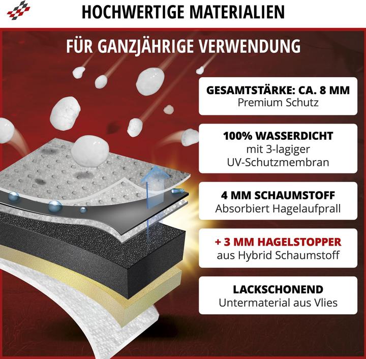 Produktbild Walser Bus-Hagelschutzplane Hybrid UV Protect, Transporter-Hagelgarage Grösse 12