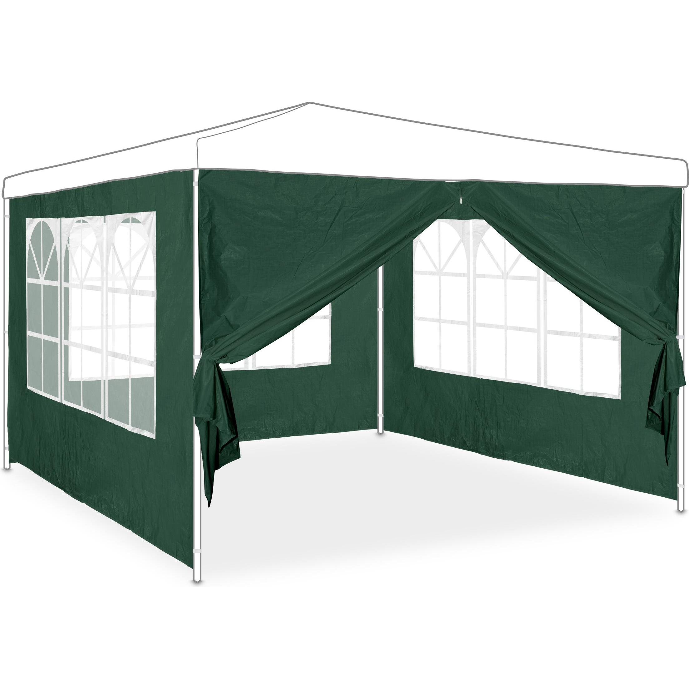 Relaxdays, Pavillon, 4x Pavillon-Seitenwand (10 cm, 300 cm)
