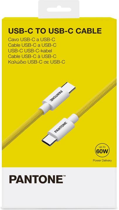 Produktbild Celly PANTONE USBC USBC YELLOW CABLE PT-CTC002-5Y (1.50 m, USB 3.0, 60 W)