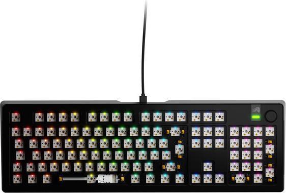 Actual product image Glorious GMMK 3 Pro 100 % custom gaming keyboard - barebone, ISO layout, black (DE, Cable)