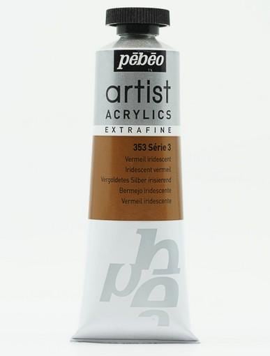 Produktbild Pebeo Artist Acrylics Extrafein Acrylfarben (Vergoldetes Silber Irisierend, 37 ml)
