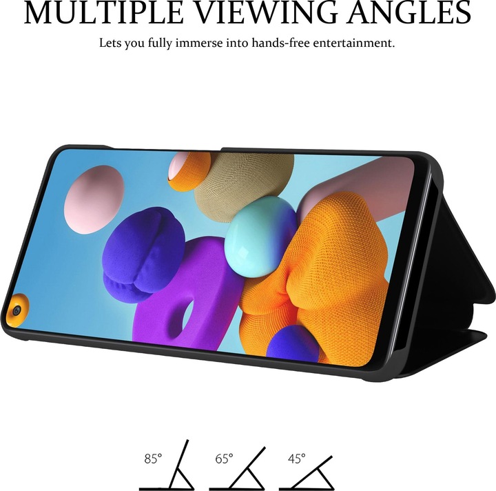 Produktbild Cadorabo Book Smart View Spiegel Cover (Samsung Galaxy A21s)