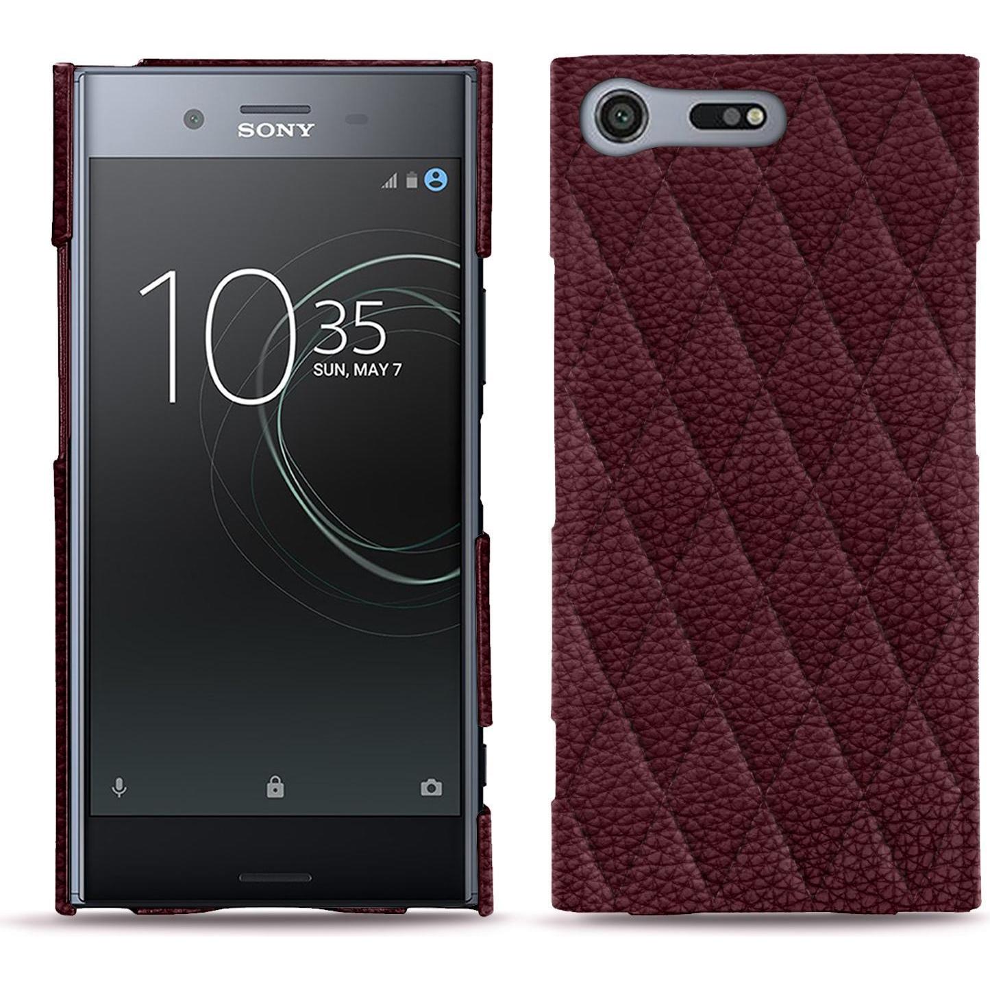 Noreve Lederschutzhülle (Sony Xperia XZ Premium), Smartphone Hülle, Violett