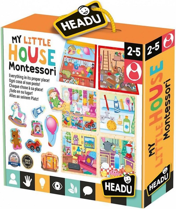 Produktbild My Little House Form- und Sortierpuzzle (Deutsch, Englisch, Italienisch, Französisch)