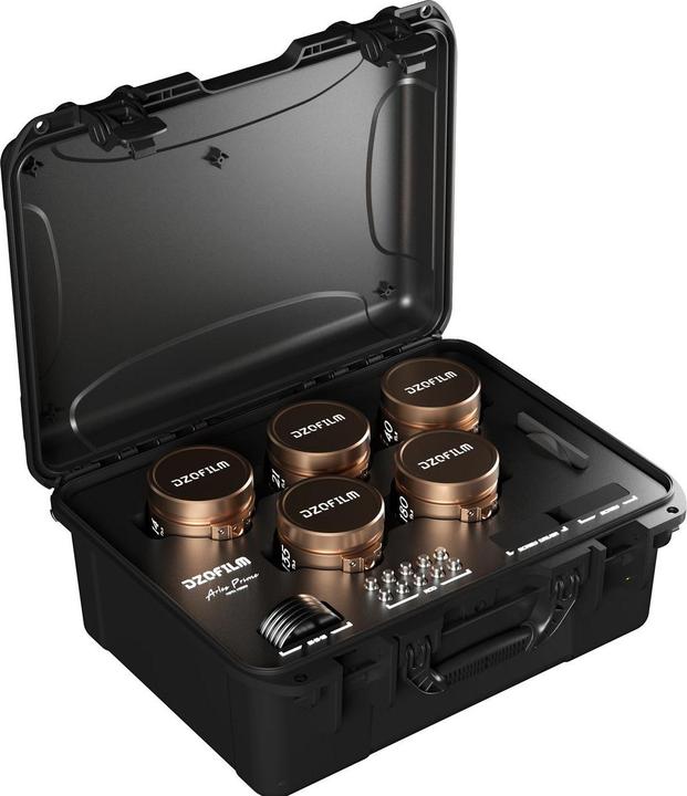 Image du produit Dzofilm Arles Lustre 14/21/40/135/180mm T1.6 FF/VV Prime Cine Lens Kit for PL (metric) (PL, Plein format)