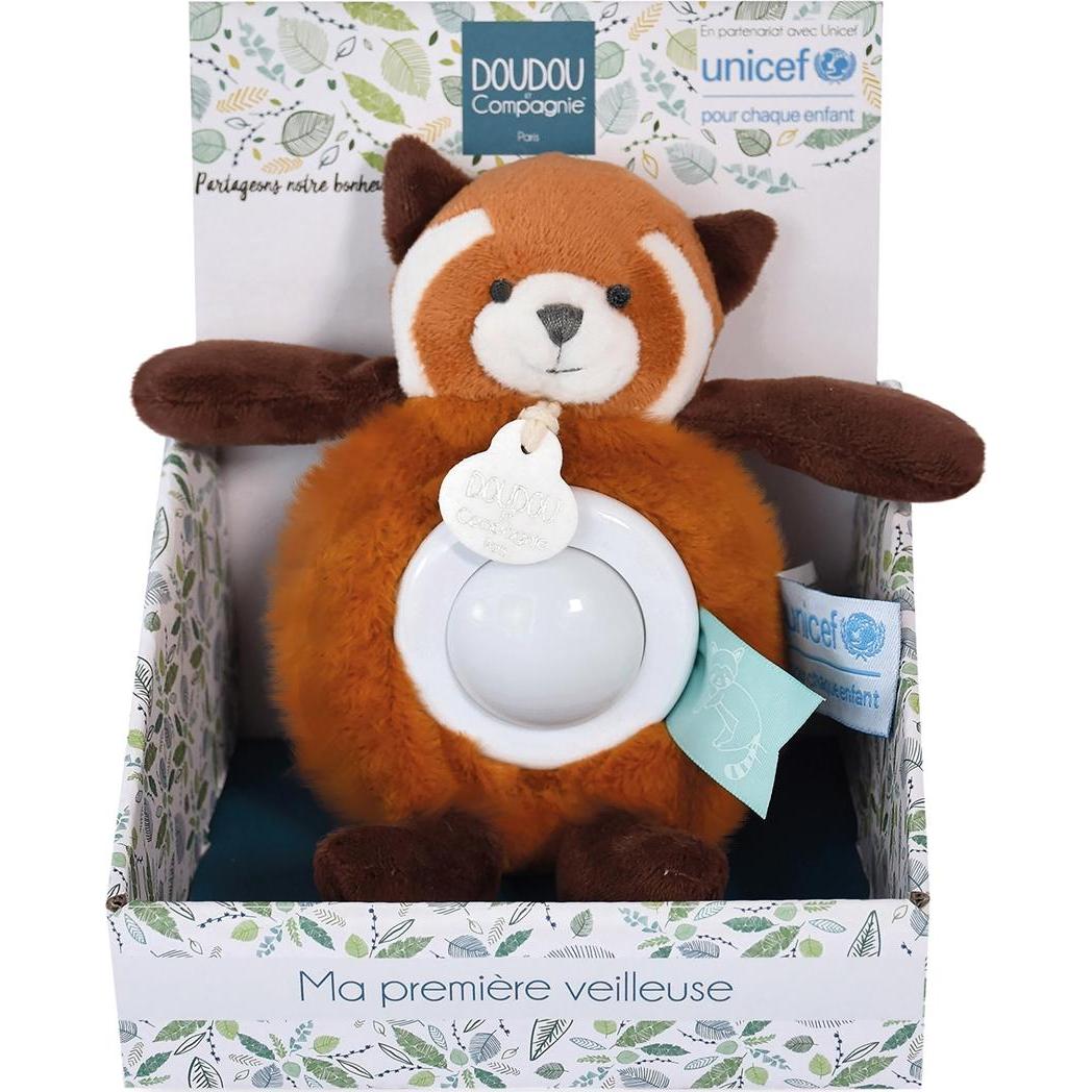 Thumbnail - Doudou et Compagnie, Nachtlicht, Unicef Nachtlicht Roter Panda 15cm