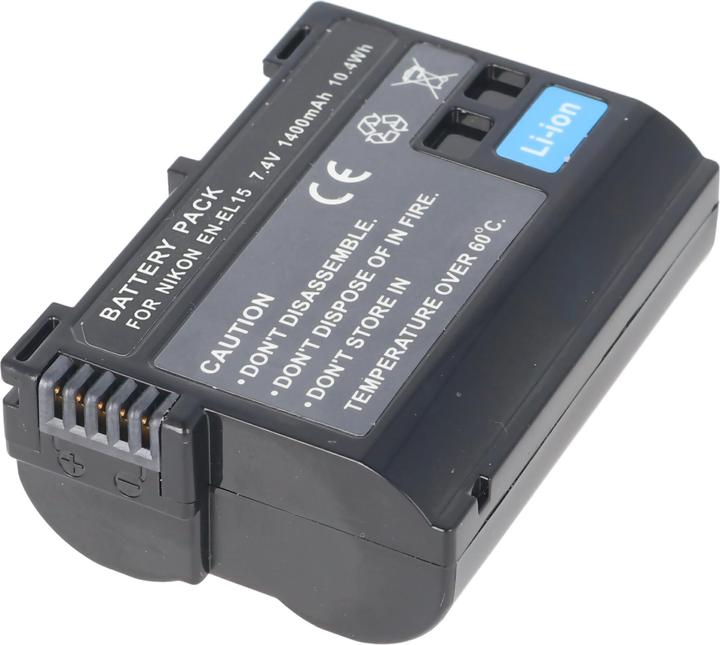 Image du produit AccuCell Batterie Nikon EN-EL15, CoolPix D800, D800E, D7000, V1, D7200 (Batterie)