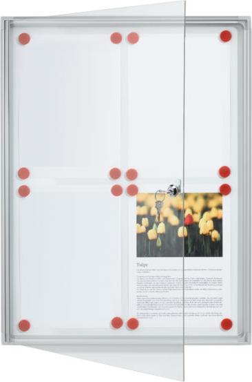 Actual product image Franken Display case x-tra!Line 2 x DIN A4 indoor magnetic and dry