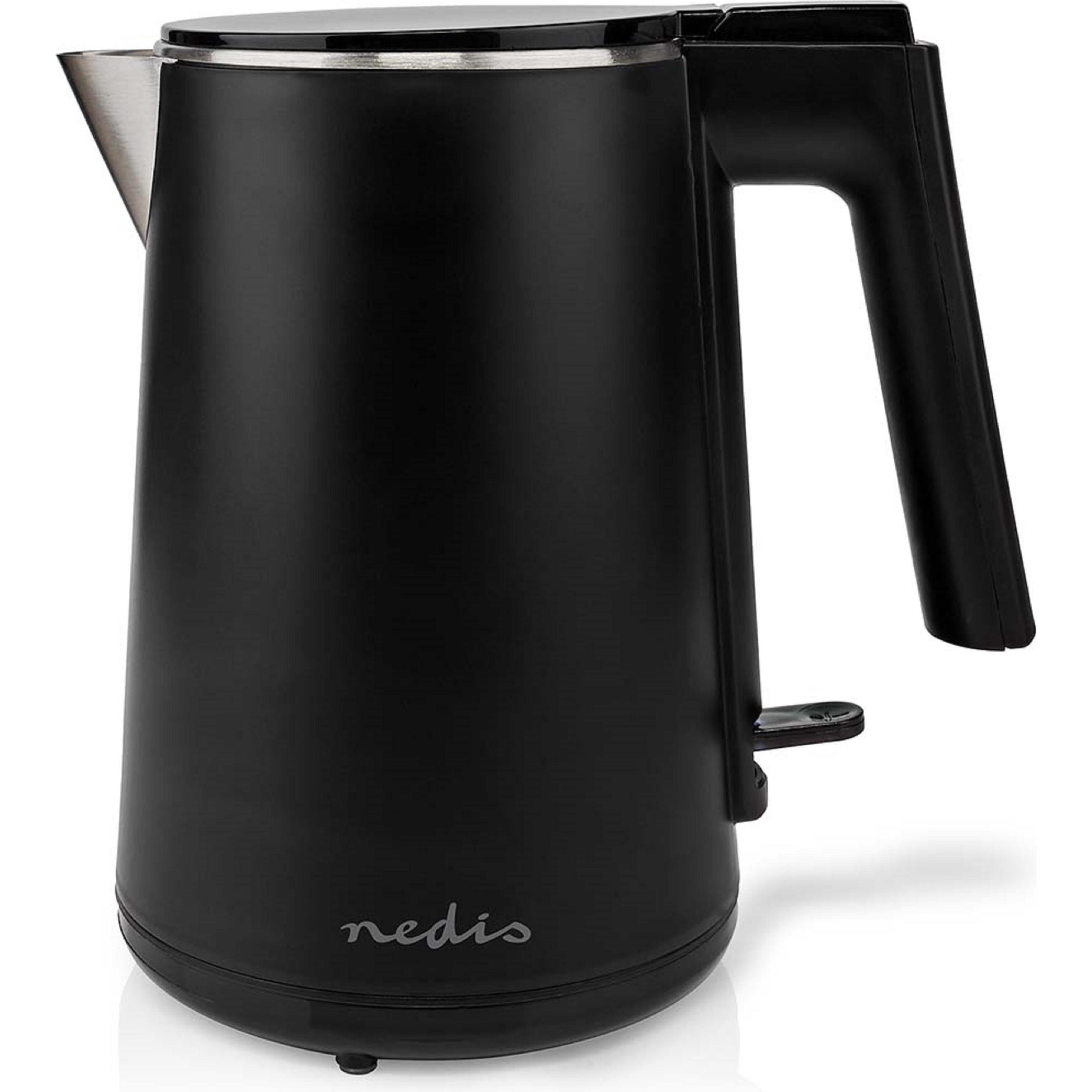 Nedis Wasserkocher, Wasserkocher, Schwarz