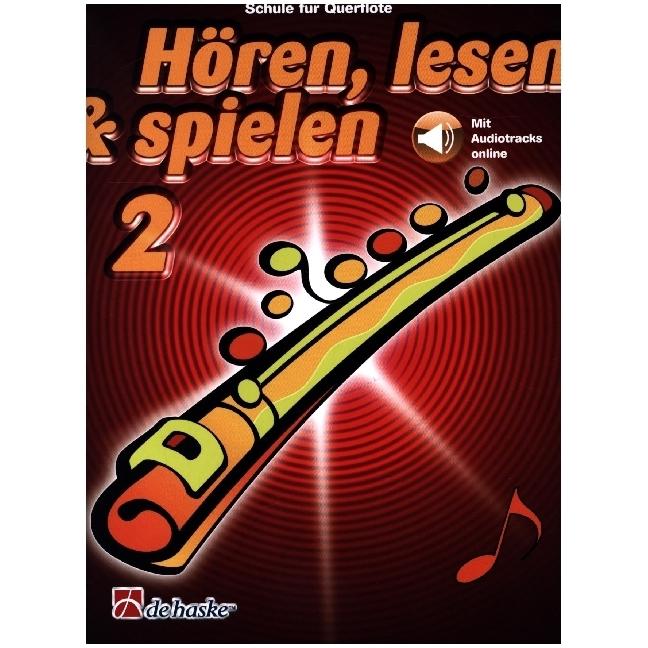 De Haske Hören, lesen & spielen 2 Querflöte Flute Book & Audio-Online (Deutsch)