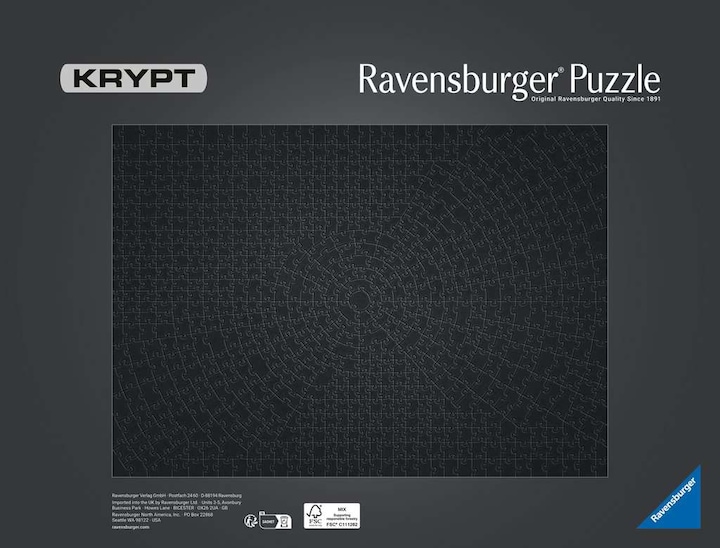 Immagine prodotto Ravensburger Krypt Black (736 pezzi)