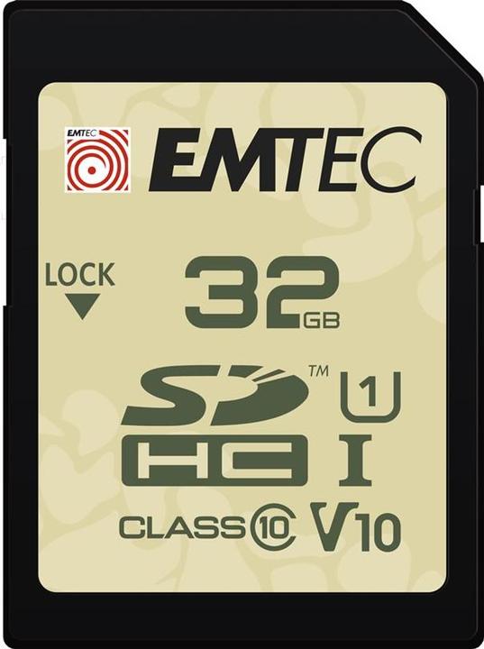 Image du produit Emtec SD 32 Go UHS-I U1 V10 Extérieur (32 Go, SDHC, U1, UHS-I)