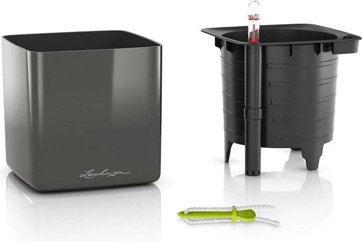 Actual product image Lechuza Cube Glossy (14 cm)