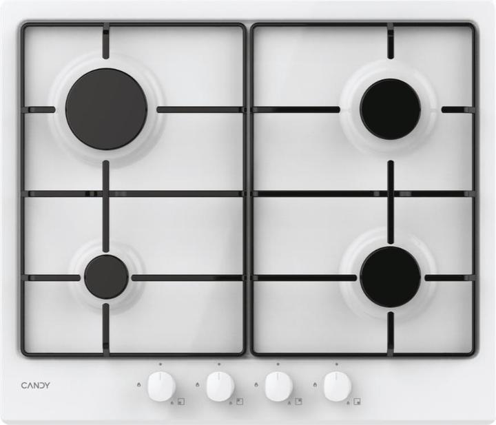 Actual product image Candy Idea CHW6BRW White Built-in 59 cm Gas 4 Cooker(s)