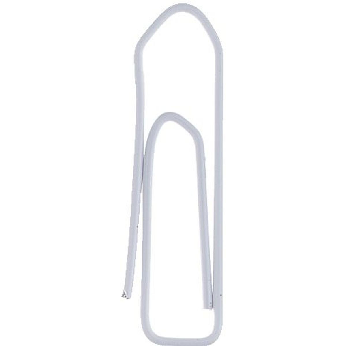 Alco, Büroklammer, Briefklammer Metall lackiert 26mm weiss VE=500 Stück (1 x)