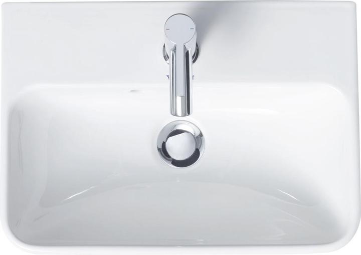 Image du produit Duravit Lave-mains ME by Starck m ÜL m HLB 450x320mm 1 trou de robinetterie blanc WG (320 mm, 450 mm)