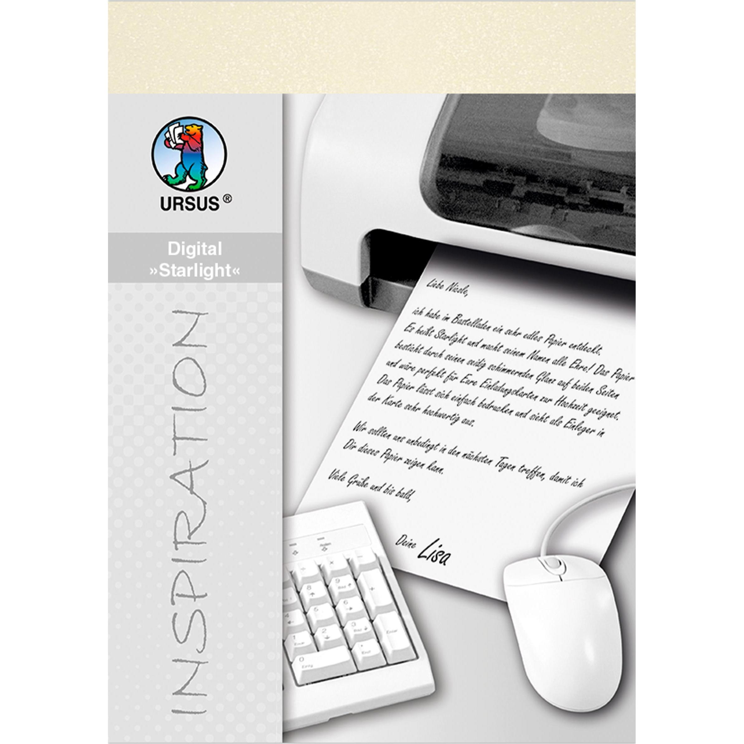 Ursus, Kopierpapier, Digital "Starlight" 120 g/m², 10 Blatt (120 g/m², 10 x, A4)