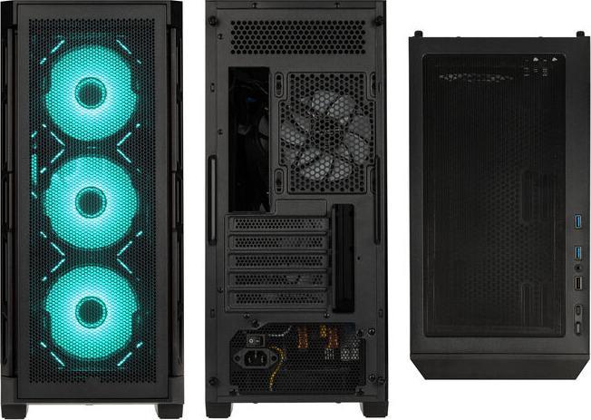 Immagine prodotto GSI SmartAssembly ARGB Mesh Micro-ATX Case - 650W Bronze (mATX)