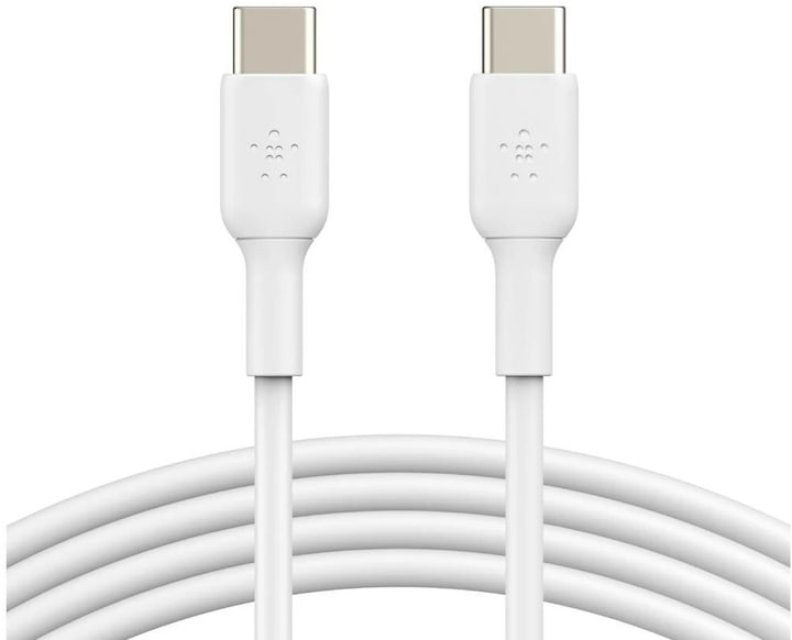 Actual product image Belkin USB-C to USB-C PVC White 1m Twin Pack (1 m, USB 2.0)