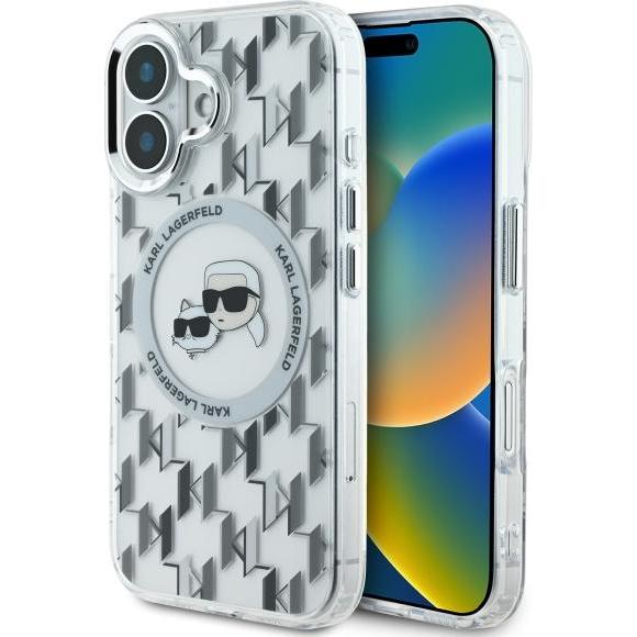 Thumbnail - Karl Lagerfeld KLHMP16SHMCKMHT iPhone 16 6.1" przezroczysty/transparent IML Monogram Karl&Choupette (Apple iPhone 16), S...