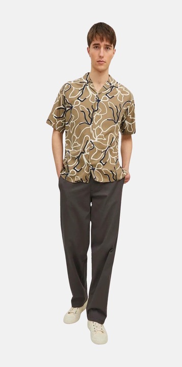 Image du produit Jack & Jones Jprbladrew Print Resort Shirt S/S Ln (M)