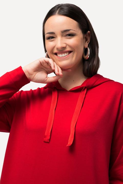 Produktbild Ulla Popken Sweat-Midikleid, Kapuze, Taschen, lange Seitenschlitze (50, 52)