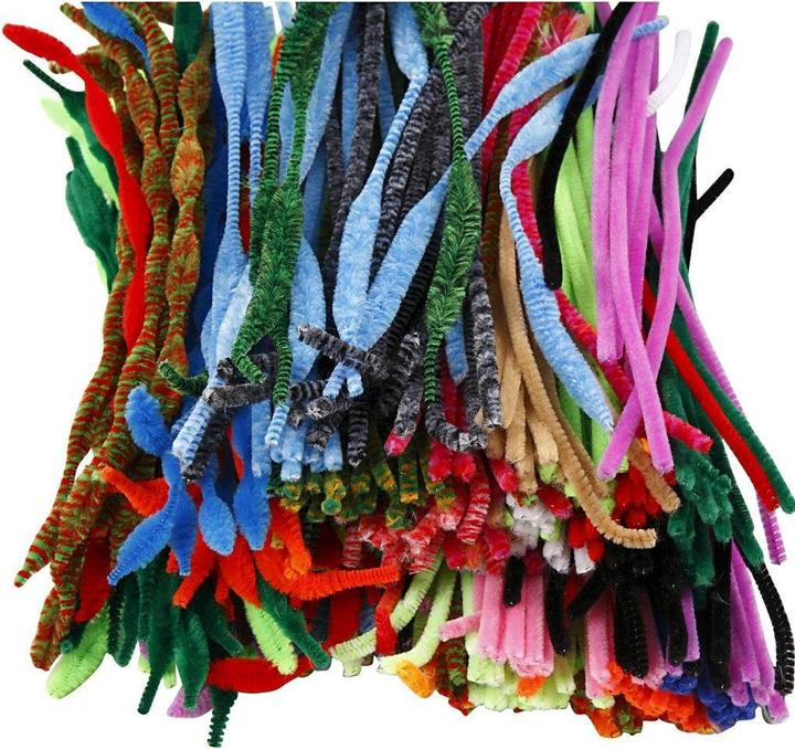 Produktbild Creativ Company Creative Company Chenilledraad meerkleurig 30 cm lengte, 5-12 mm dikte - 500 stuks (0.30 m)