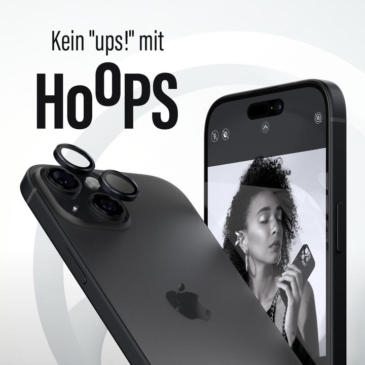 Produktbild PanzerGlass Hoops Camera Lens Protector (1 Stück, Apple iPhone 15, Apple iPhone 15 Plus)