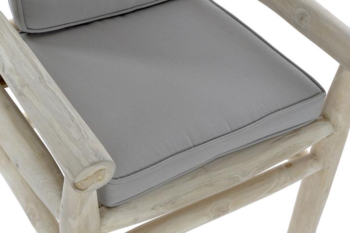 Image du produit DKD Home Decor Garden sofa Natural Light grey Teak 65 x 80 x 92 cm