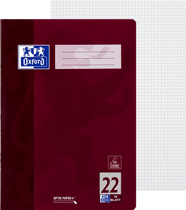 Actual product image Oxford exercise book (A4, Checked, Hardcover)