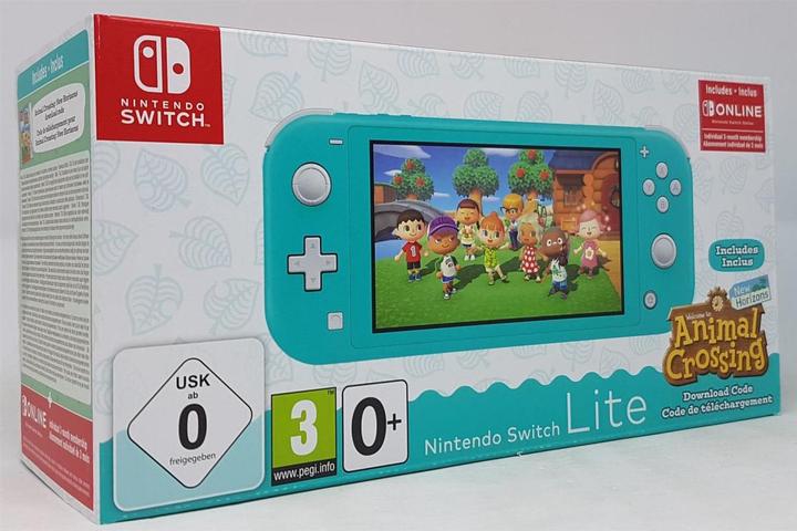 Actual product image Nintendo Switch Lite + Animal Crossing + Switch Online