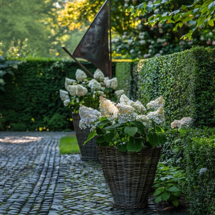Actual product image Plant in a Box Hydrangea paniculata 'Early Harry' - set of 2 hydrangeas (25 cm)