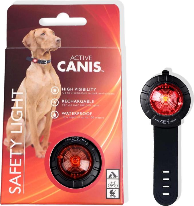 Actual product image Sure PetCare Active canis - Safety Lights Red Rechargeable - (48089) (Dog, Dog sport)