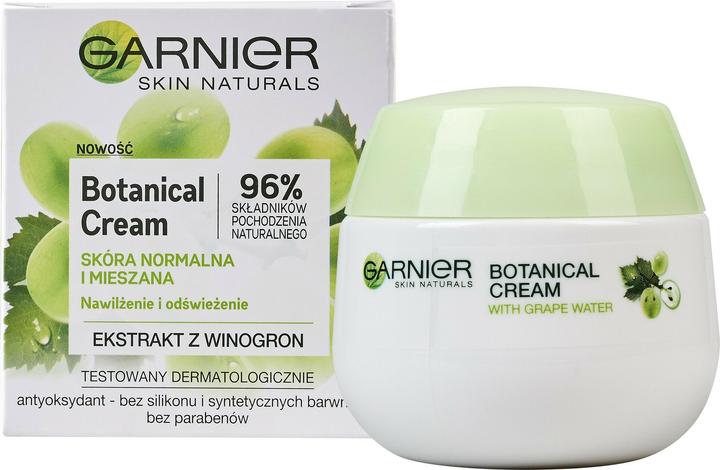 Garnier Botanical Cream Moisturising Cream For Scores Normal Andended Extract From Grapes 50Ml (50 ml, 24h cream)