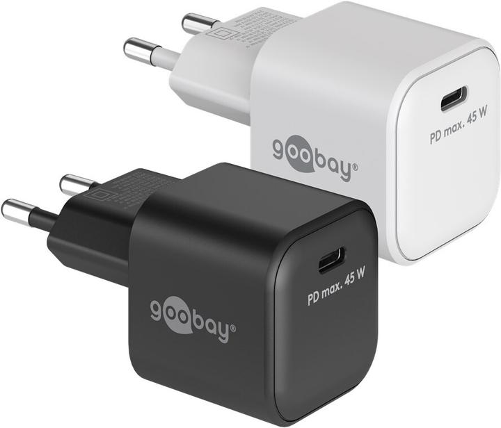 Produktbild Goobay USB-C Nano Schnellladegerät mit GaN Technologie (45 W, 1 Port)