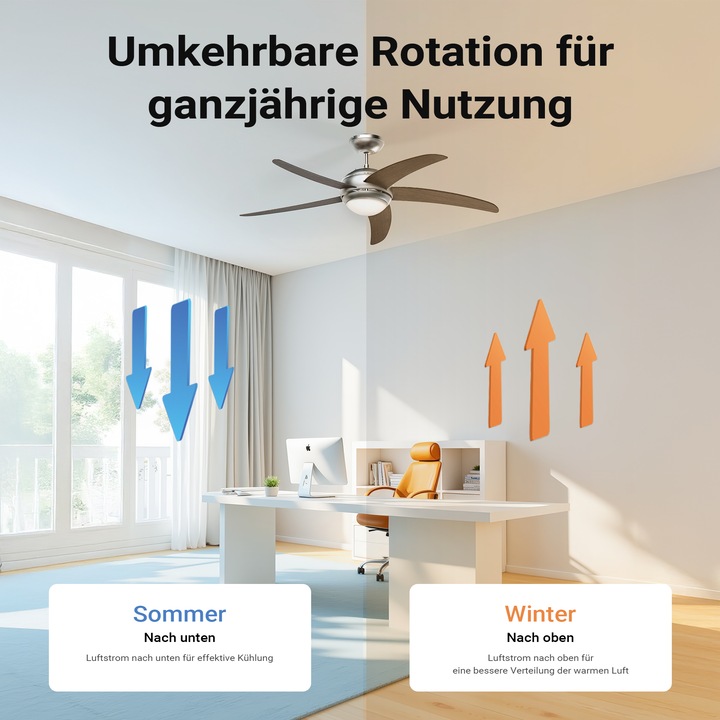 Actual product image Wiltec Ceiling fan (55 dB)