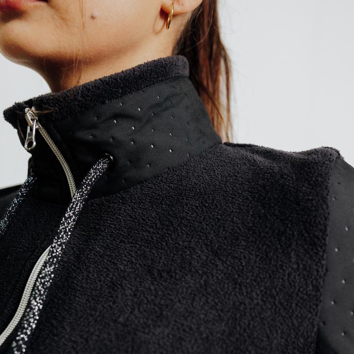 Immagine prodotto Fouganza Giacca in felpa 500 Warm da donna nera (S)