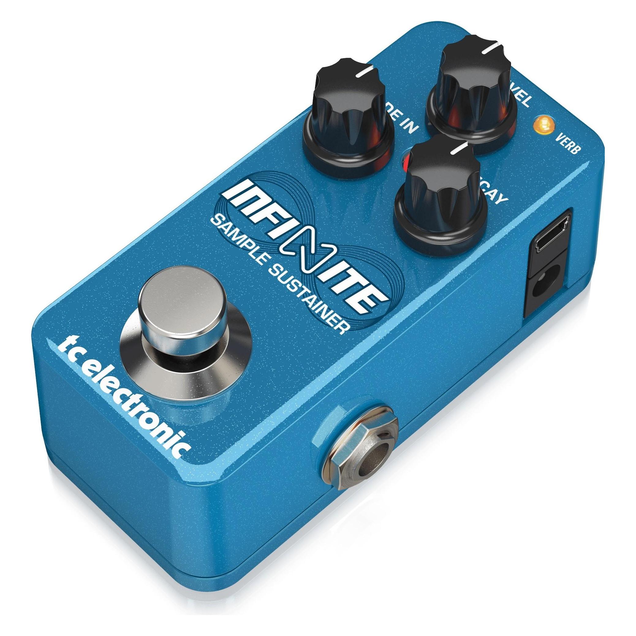 Tc Electronic Infinite Mini Sample Susta Efekt Typu Sustainer (Elektrische Gitaar), Effectpedaal, Blauw