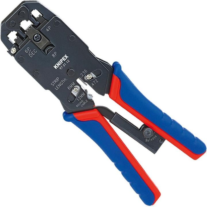 Productafbeelding Knipex Krimptang voor Westernstekkers (200 mm)