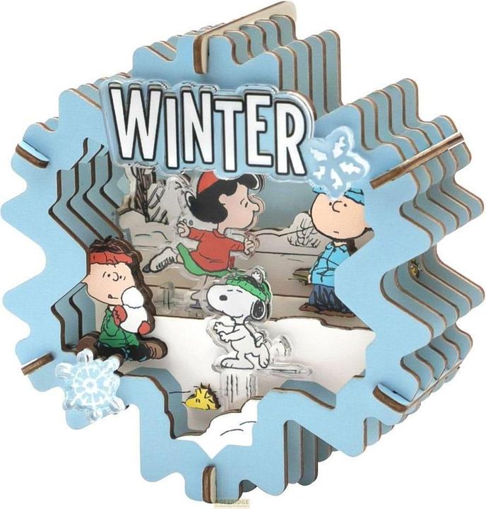 Pantasy Die Peanuts Puremind Modellbausatz Wooden Theater Winter Wonderland