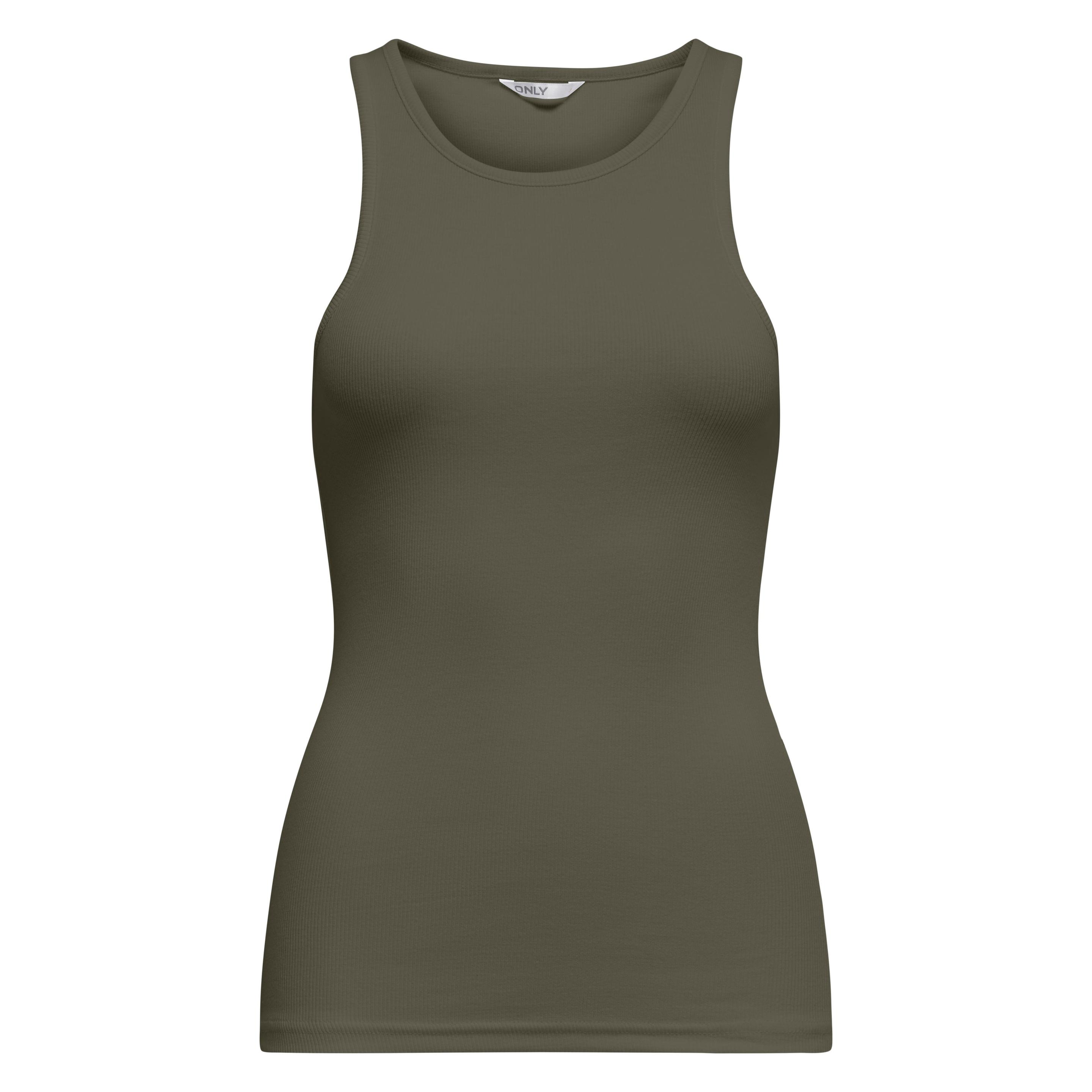 Only, Damen, Blusen, Onlkenya Life Rib Tank Top Jrs Noos, Grün, (M)