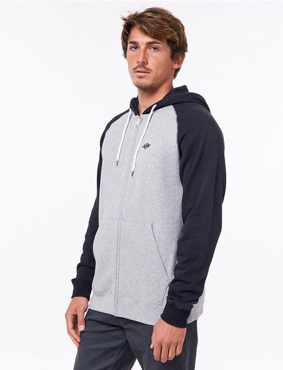 Produktbild Rip Curl Herren Sweater mit Kapuze Embroid Hooded Zip Thru Hellgrau (L)