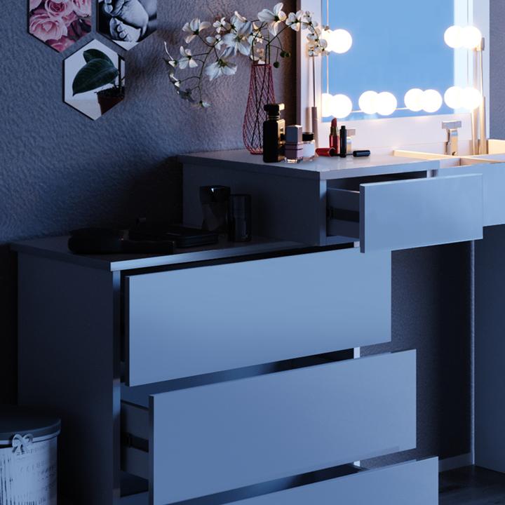 Produktbild Vicco Lotos mit LED Beleuchtung (117 x 45 x 78 cm)