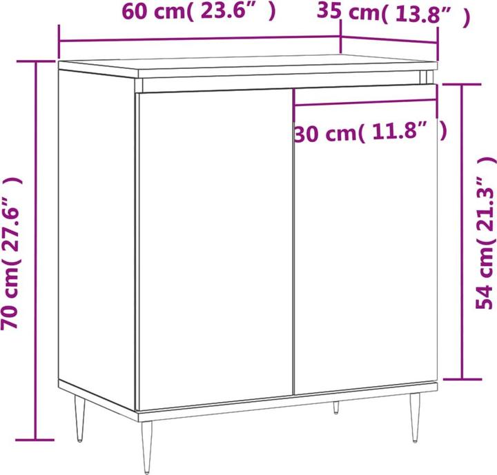 Image du produit vidaXL Sideboard (60 x 35 x 70 cm)