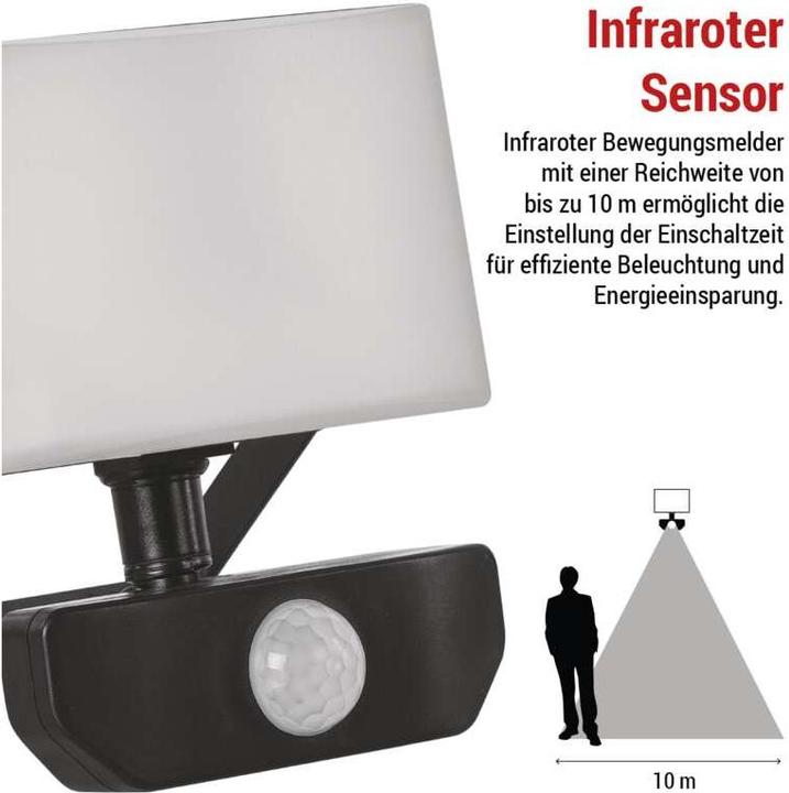 Produktbild Emos LED Flutlicht TAMBO mit Bewegungsmelder, 10,5W (800 lm)