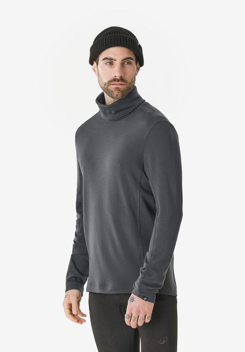 Actual product image Wedze Skiunterhemd Herren warm Rollkragen Merinowolle - BL500 Woolneck schwarz (S)