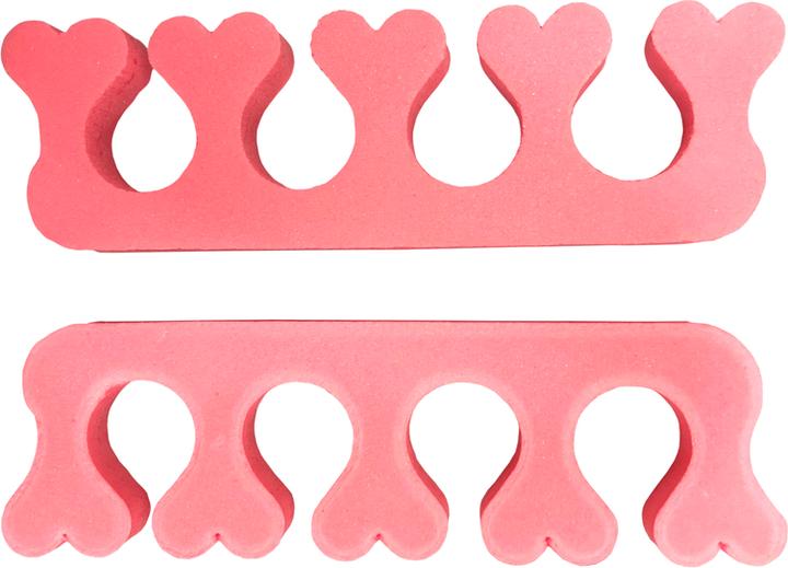 Actual product image Cosmetic Toe separator Normal Shape pink 2 pcs.