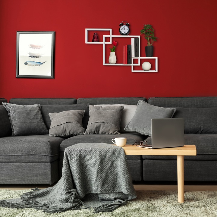 Image du produit Relaxdays Etagère murale 3 cubes à assembler (70,5 x 10 x 48 cm)