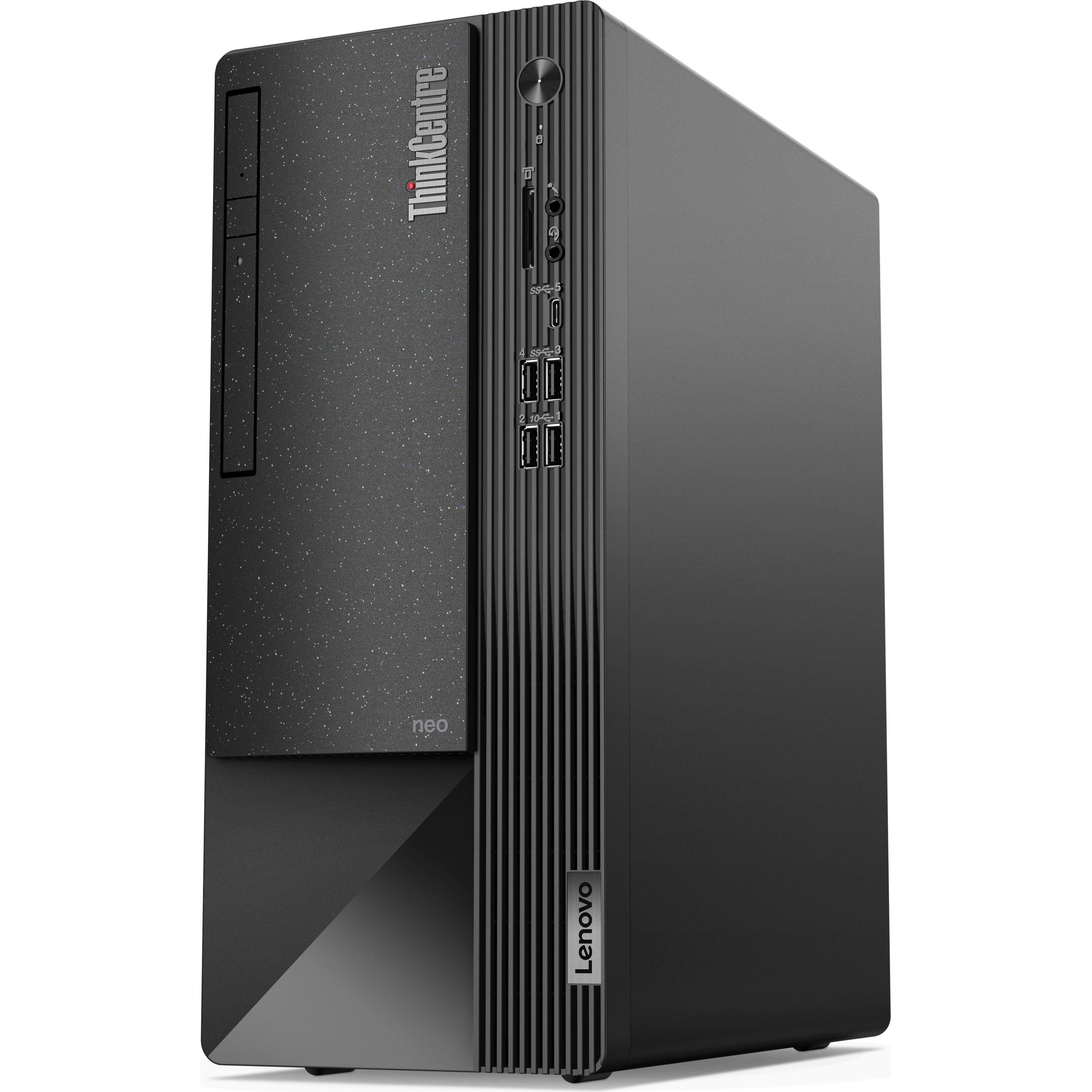 Lenovo ThinkCentre Neo 50t Gen 4 (Intel Core i7-13700, 16 GB, 512 GB, UHD Graphics 770), PC, Schwarz