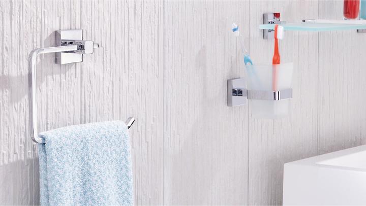 Actual product image tesa DELUXXE Towel ring incl. adhesive solution without drilling
